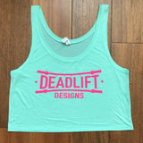 Deadlift Designs Crop Mint w/Pink